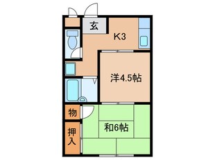 ｴｽﾎﾟｱ-ﾙ池端の物件間取画像